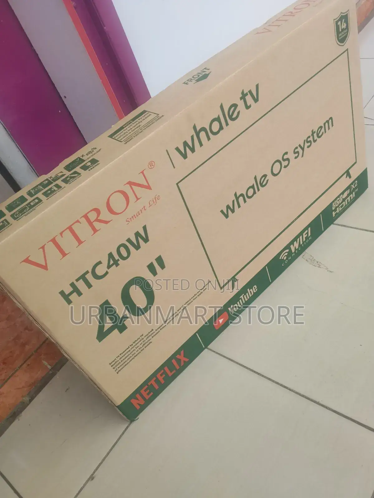Vitron 40 Inch HTC40W Smart Whale OS TV