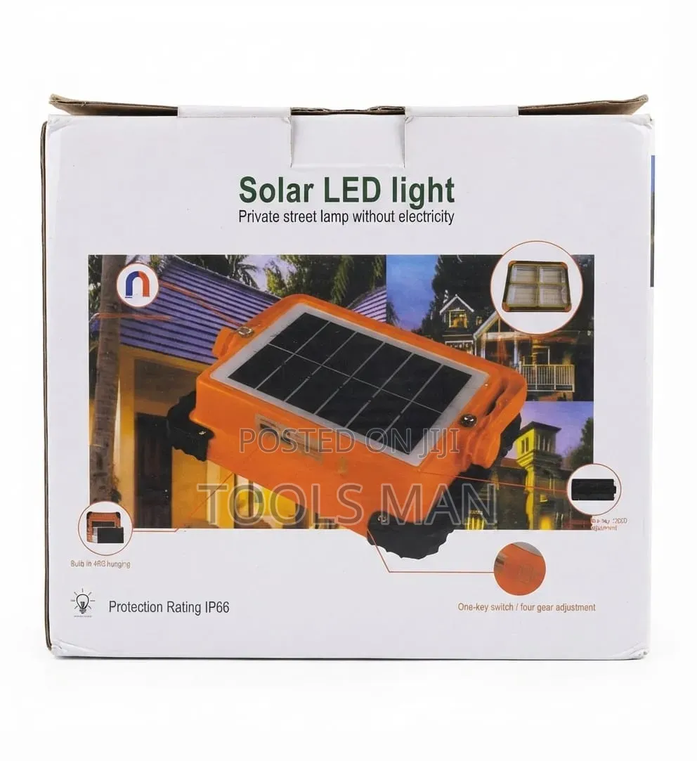 Portable Magnetic Solar LED Floodlight IP66 Waterproof.