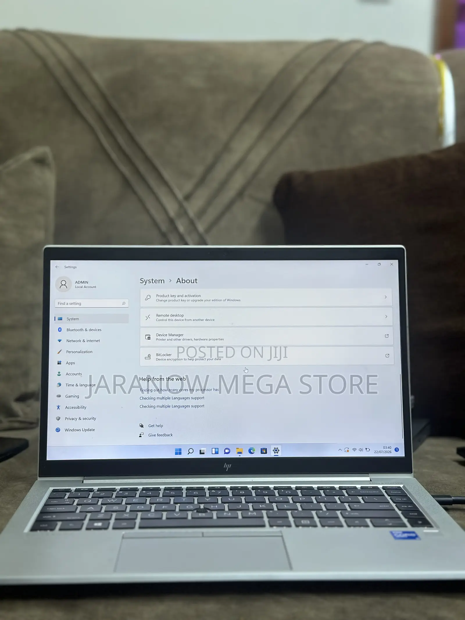 Laptop HP EliteBook 840 G8 16GB Intel Core i5 SSD 256GB