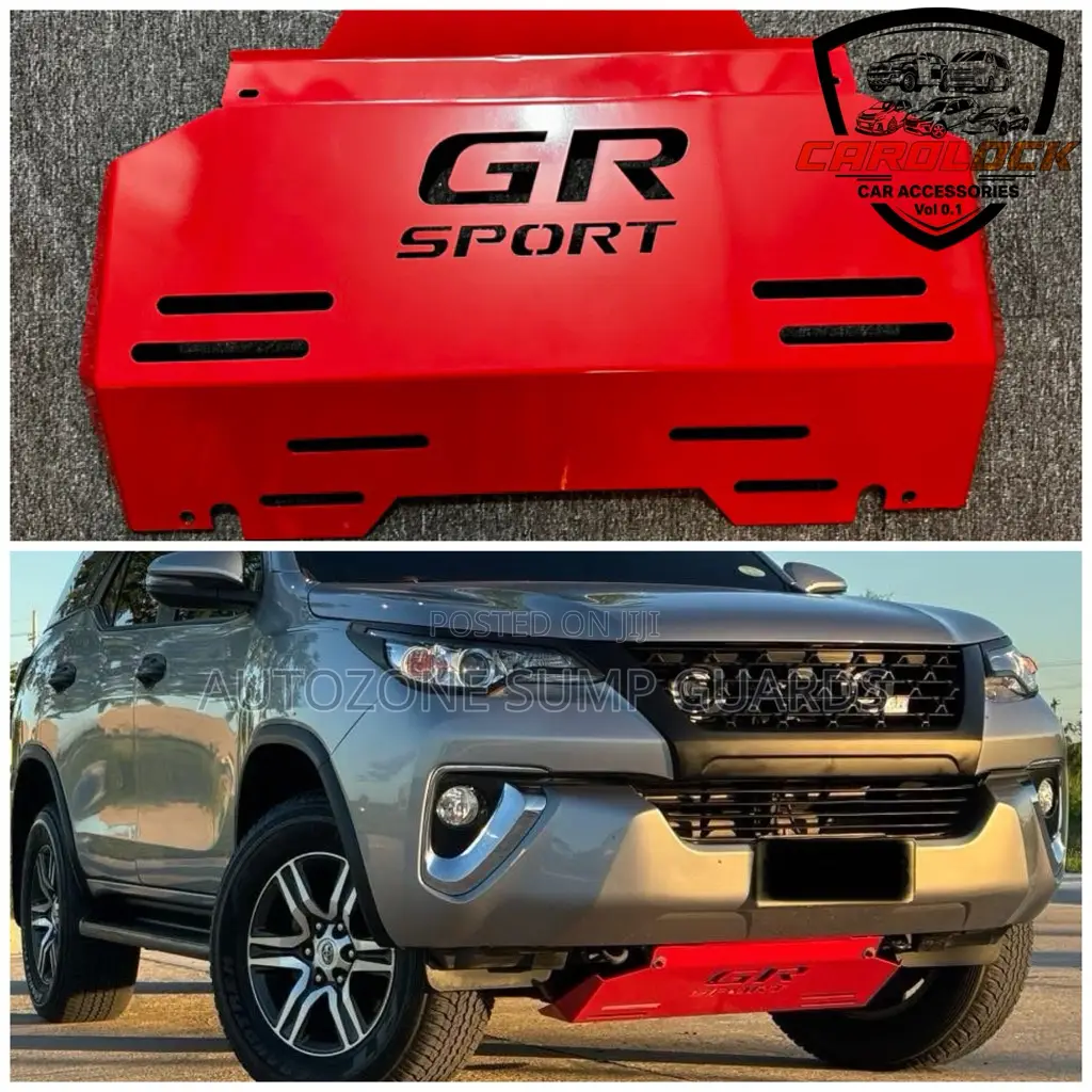 Steel Front Engine Skid Plate for Toyota Hilux Revo Fortuner 15-23