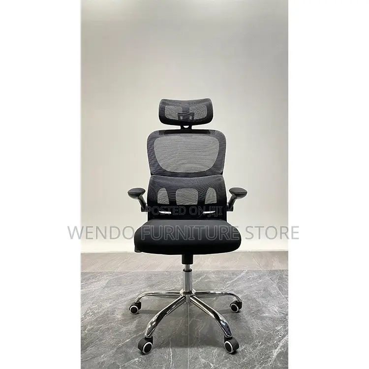 Office Chairs; Orthopedic White Office Chair With Flip Up Armrest