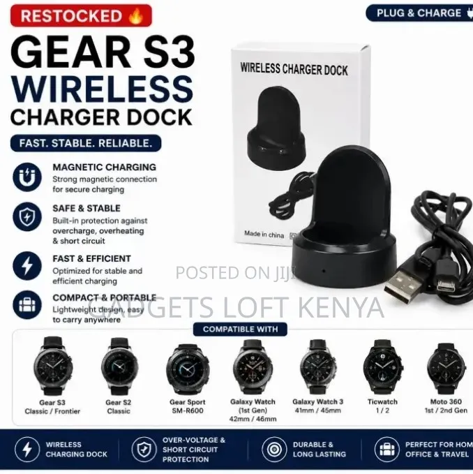 Gear S2/S3/S4 Wireless Samsung Charger