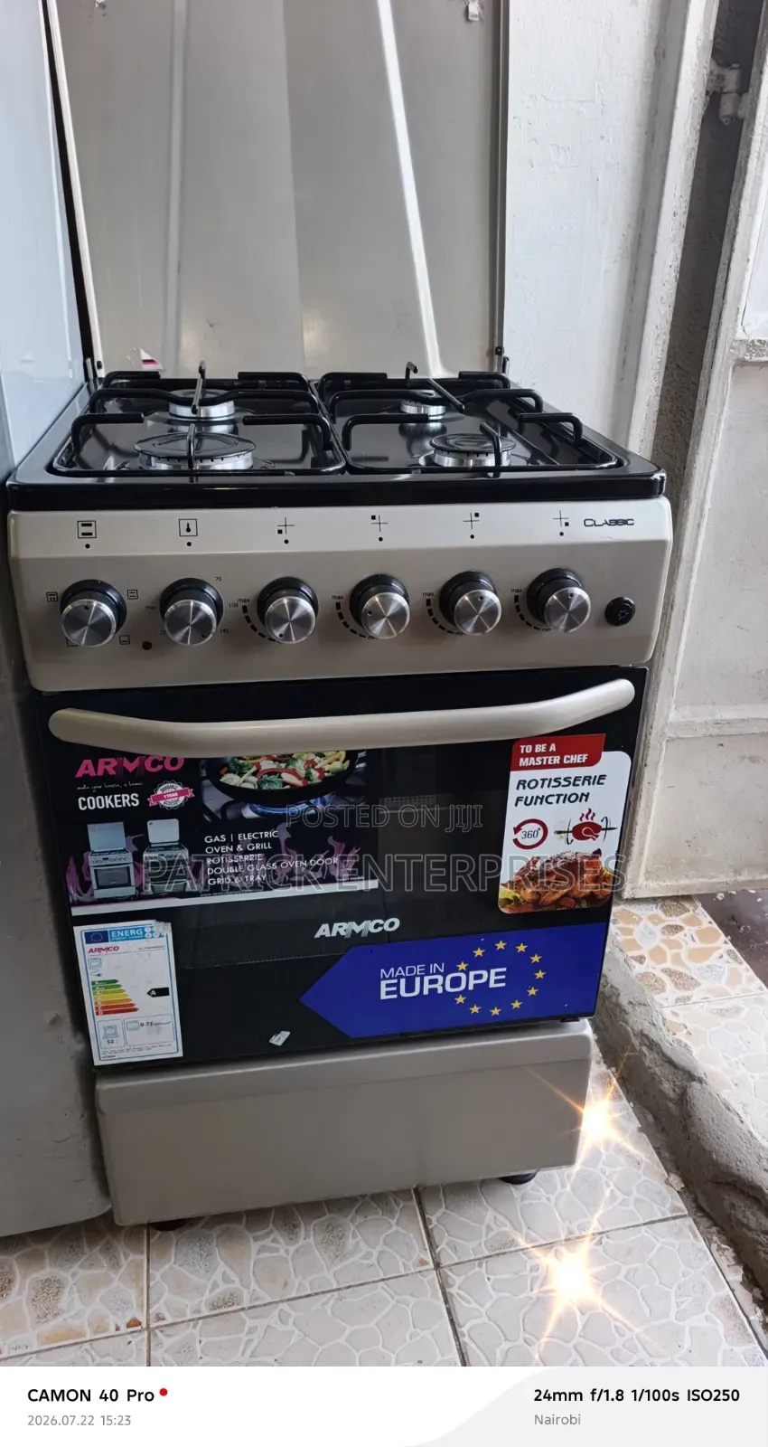 ARMCO Free Standing All Gass With Electric Oven