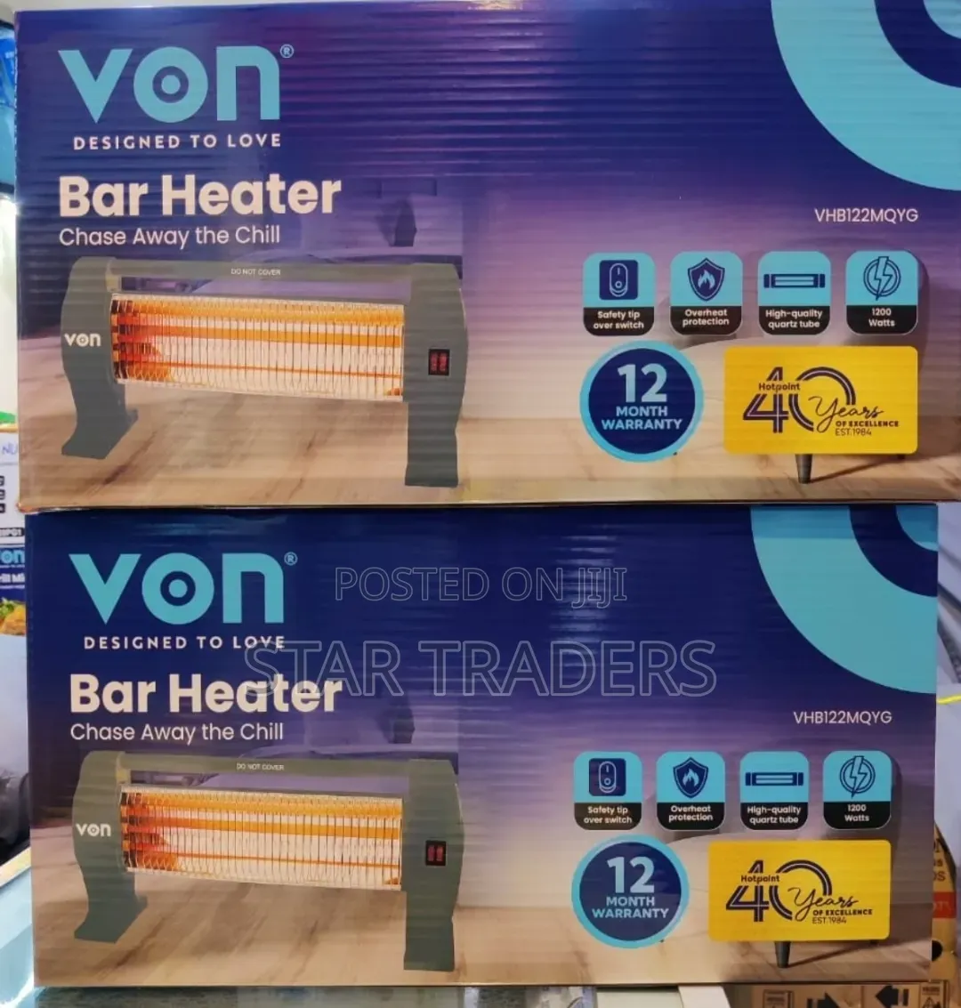Von Quartz Bar Room Heater
