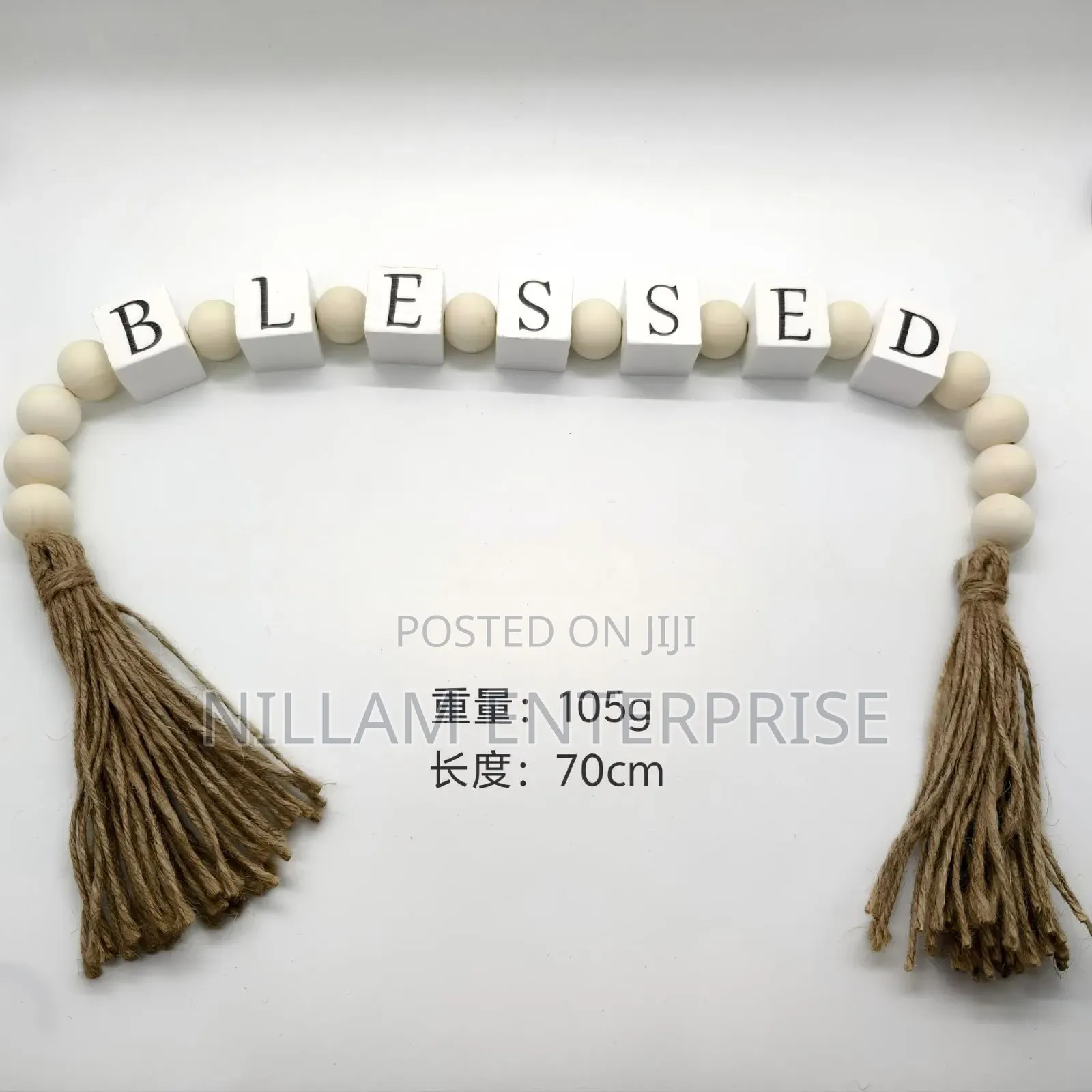 25mm Square Bead (Love, Blessed , Family, Home)