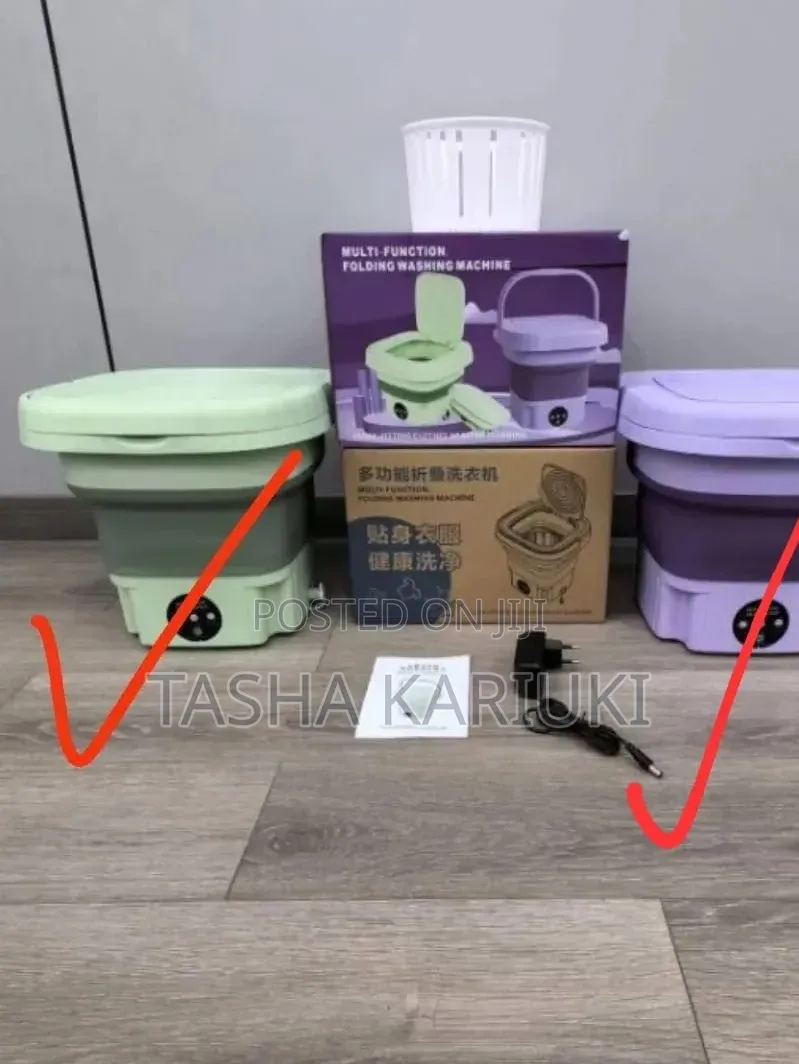 *Electric Foldable Washing Machine. 7.5Kg*
*(Green Purple Colour)*