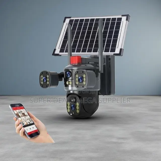 Audio Recording 20MP 4G PTZ Dual Three Triple Lens Solar Camera