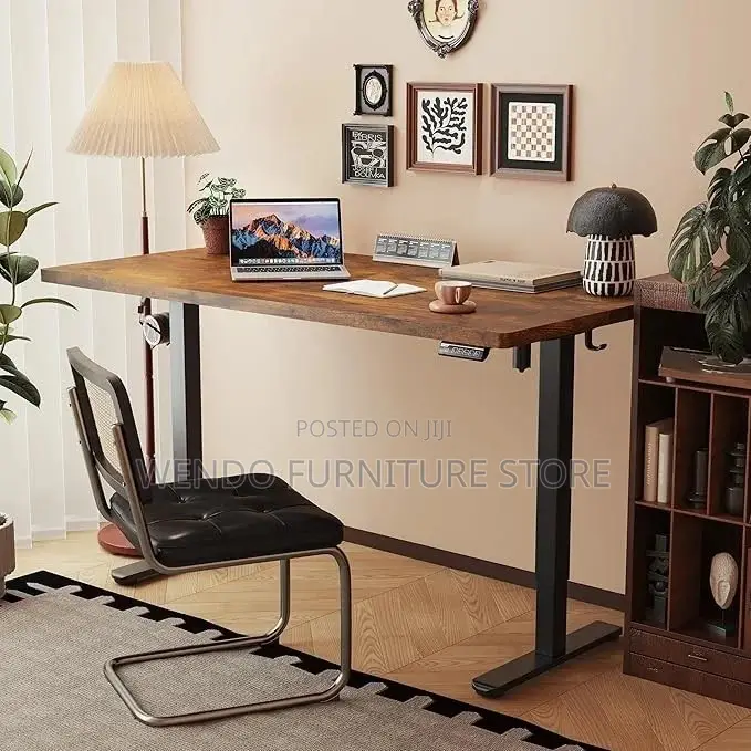Office Desk; 1.2 Meters Electric Effortless Sit-Stand Adjustable Desk