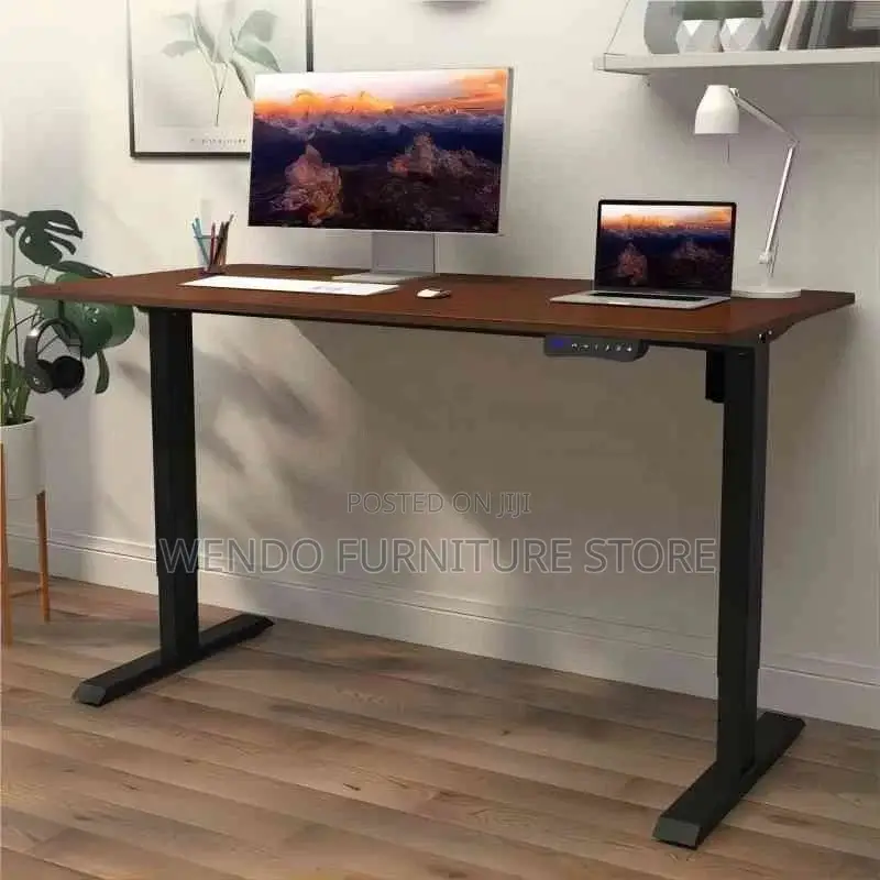 Office Desk; 1.2 Meters Electric Effortless Sit-Stand Adjustable Desk