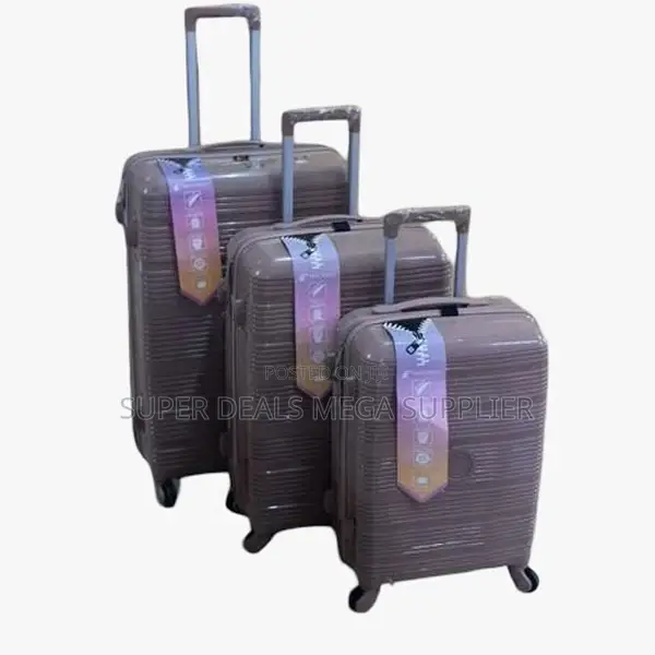 Executive 3 in 1 Unbreakable Rubber Suitcase Briefcase Travel Bags