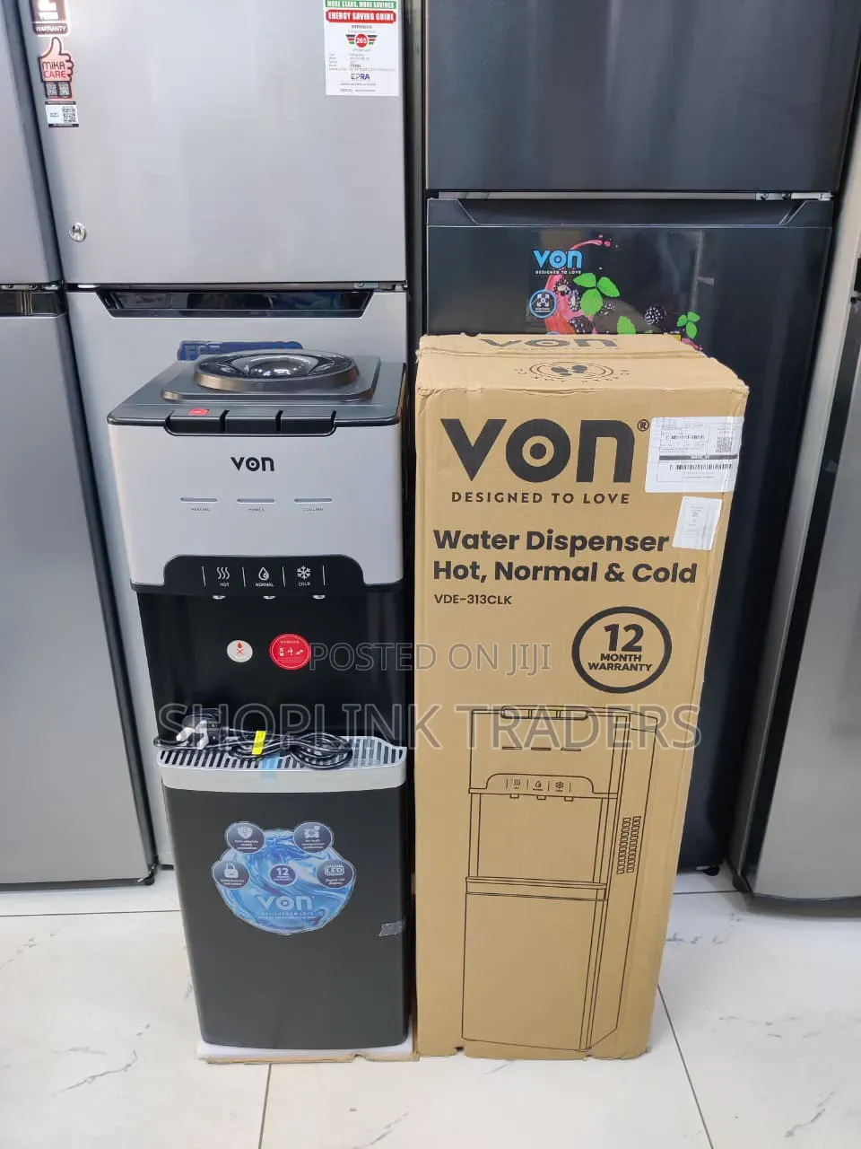 Von Water Dispenser 3 Tapa Hot, Normal N Cold