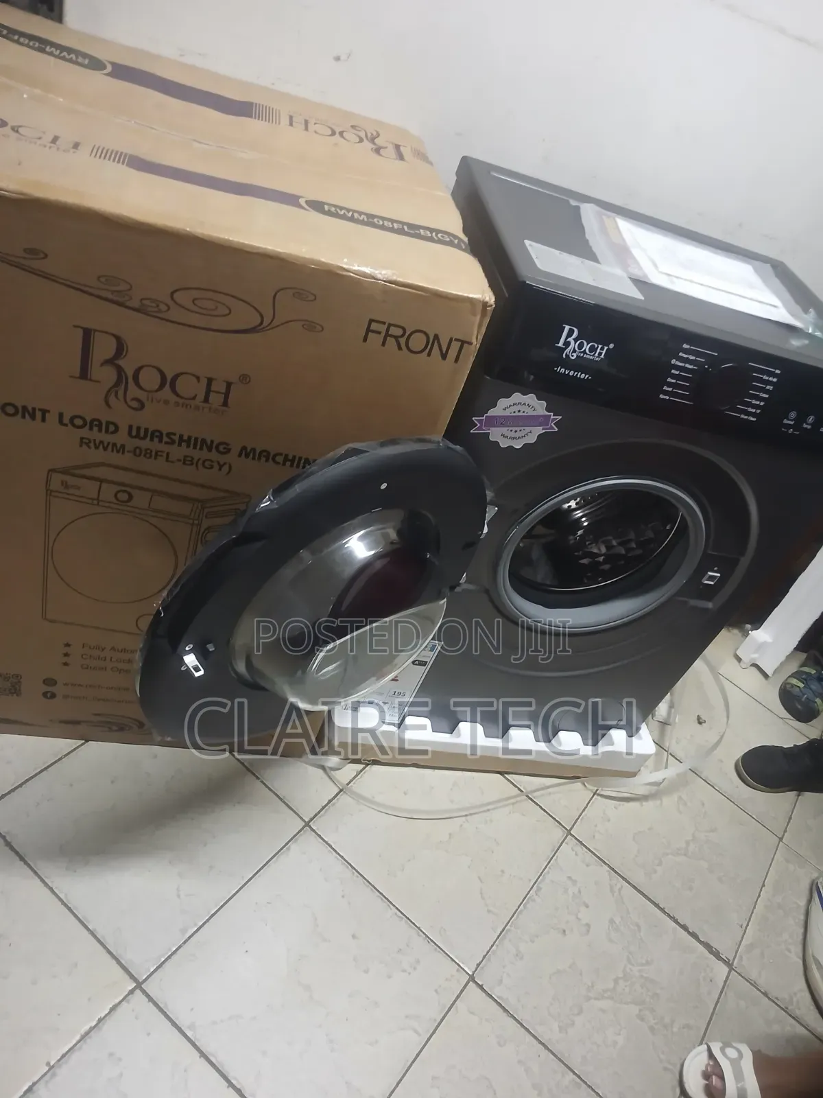 Roch 8KG Front Load Washer – Modern Laundry Solution