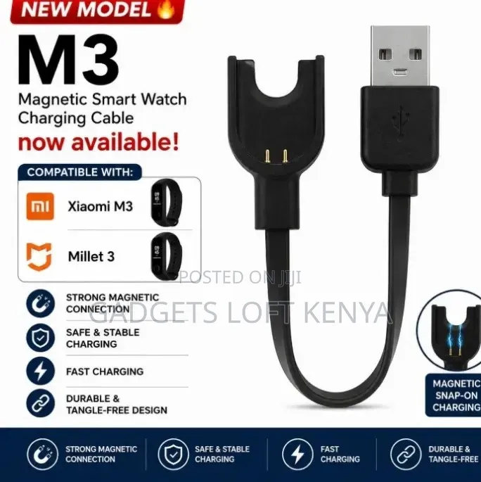 M3* for *Xiaomi M3/Millet3* Magnetic Smart Watch Charging Cables