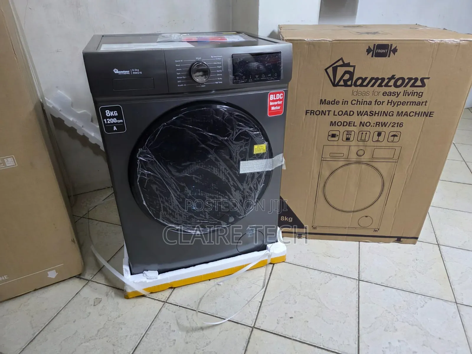 Ramtons RW/216 8KG Front Load Fully Automatic Washing Machine