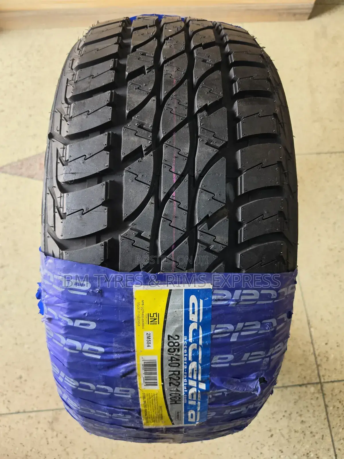 285 /40 R22 Accelera Tyres (All Terrain) Indonesia.