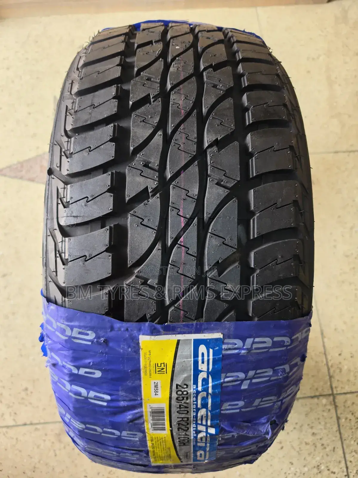 285 /40 R22 Accelera Tyres (All Terrain) Indonesia.