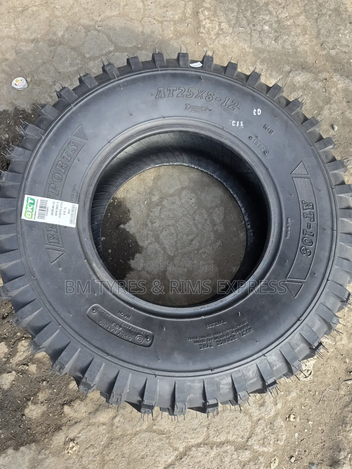 25 X8-12 BKT Tires (Atv/ Utv. (All Terrain)