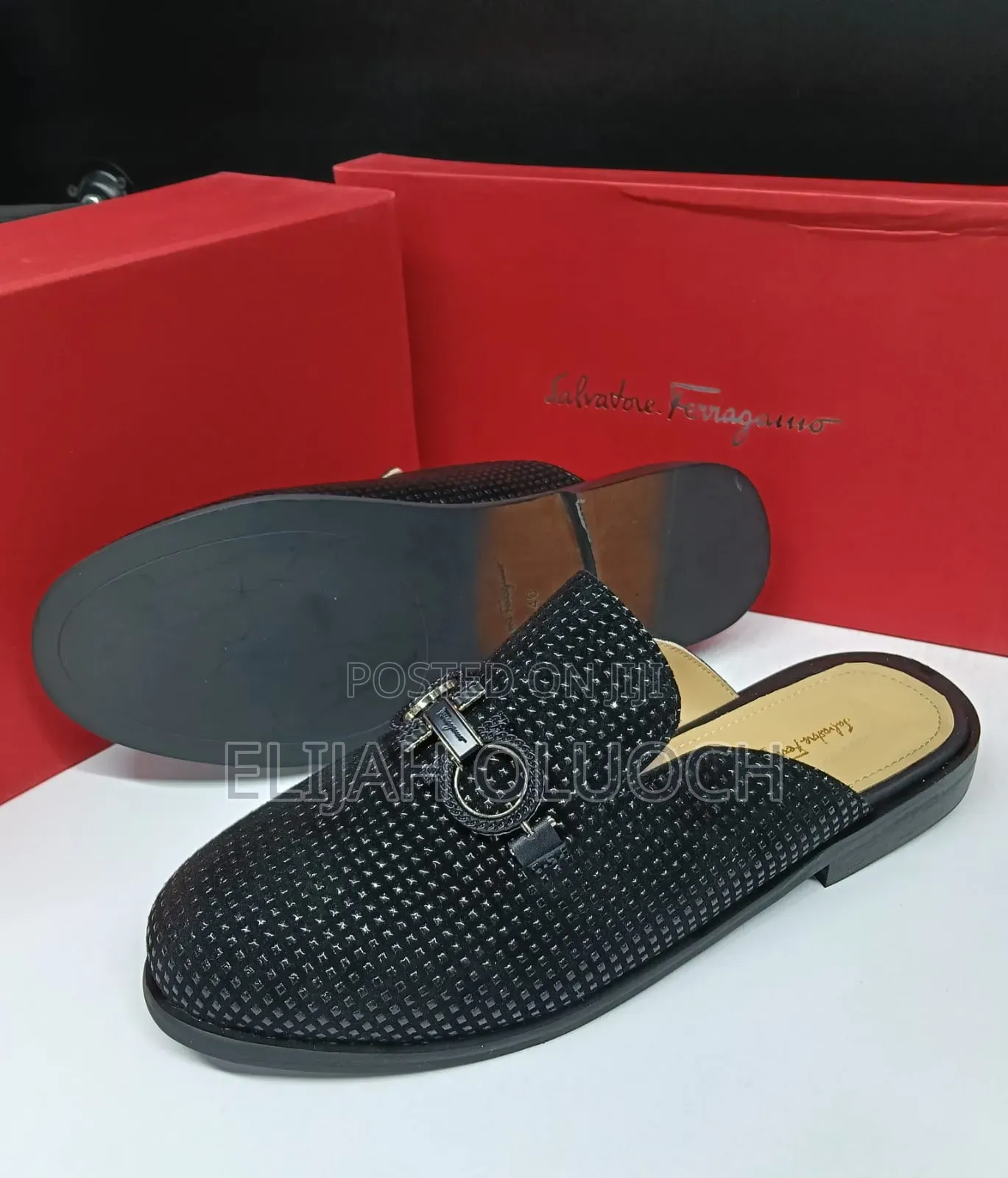 2*Salvatore* *Ferragamo* _Mules_ Black 39, 40 , 41_42, 43, 44, 45