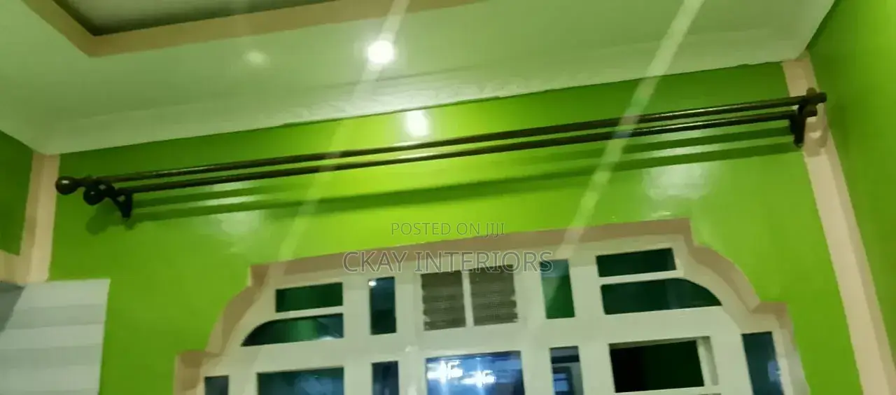 Strong Enough for Heavy Curtains Powder Coated Window Curtain Rod