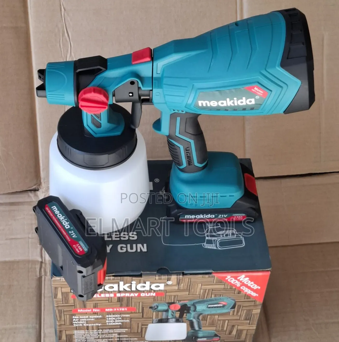Rechargeable Meakida Spray Gun/Cordless Spray Gun 21v