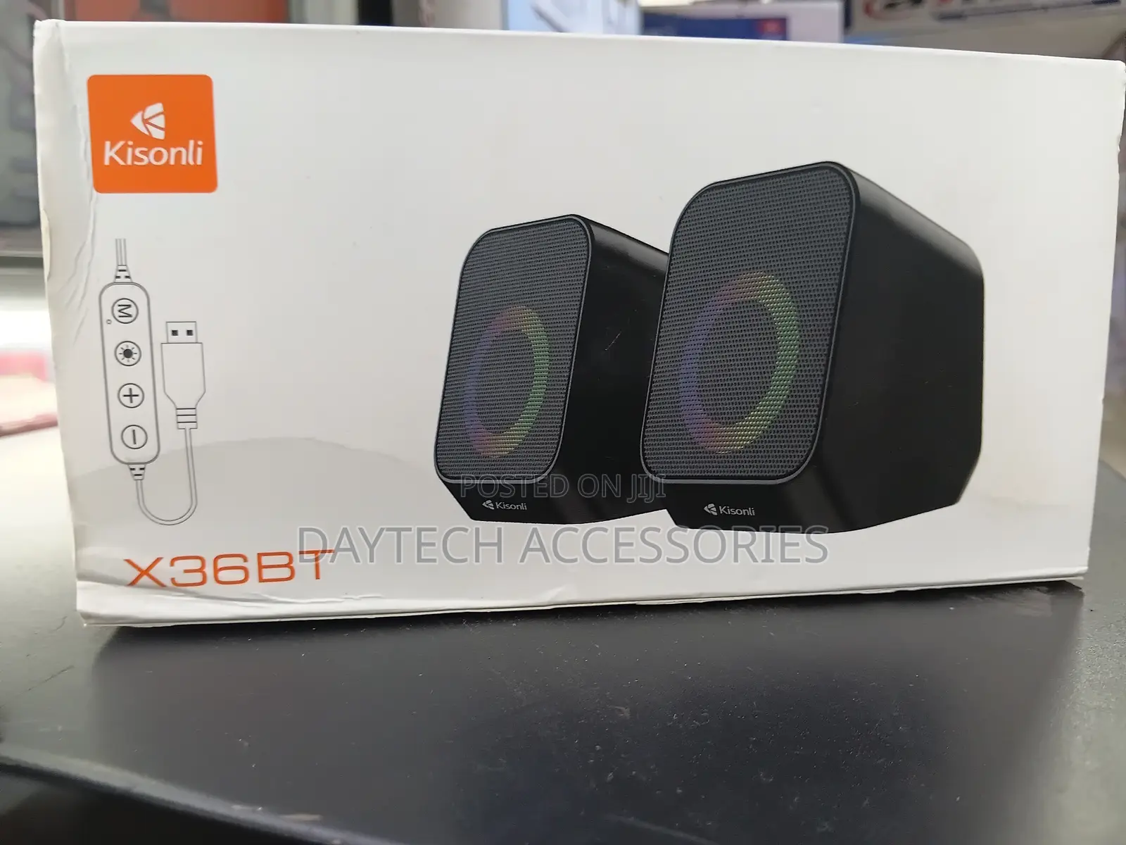 The Kisonli X36BT Plug-and-Play Twin Desktop Speaker System.