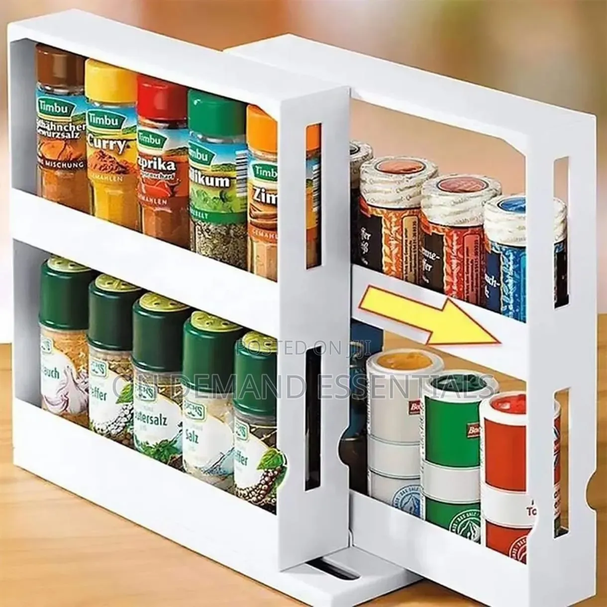 Rotating/Sliding Spice Rack 2tier