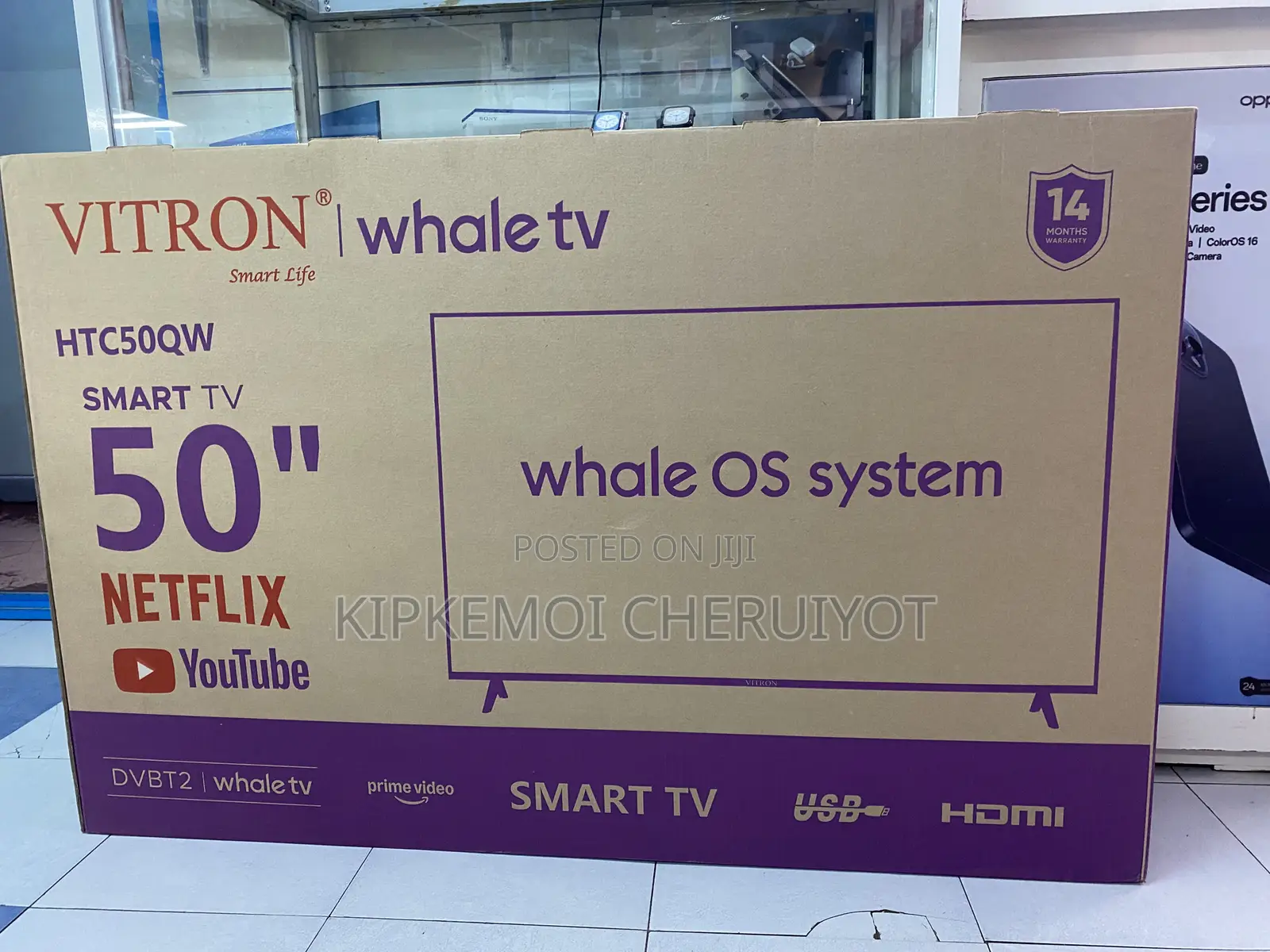 Vitron 50-Inch QLED Whale Smart UHD TV