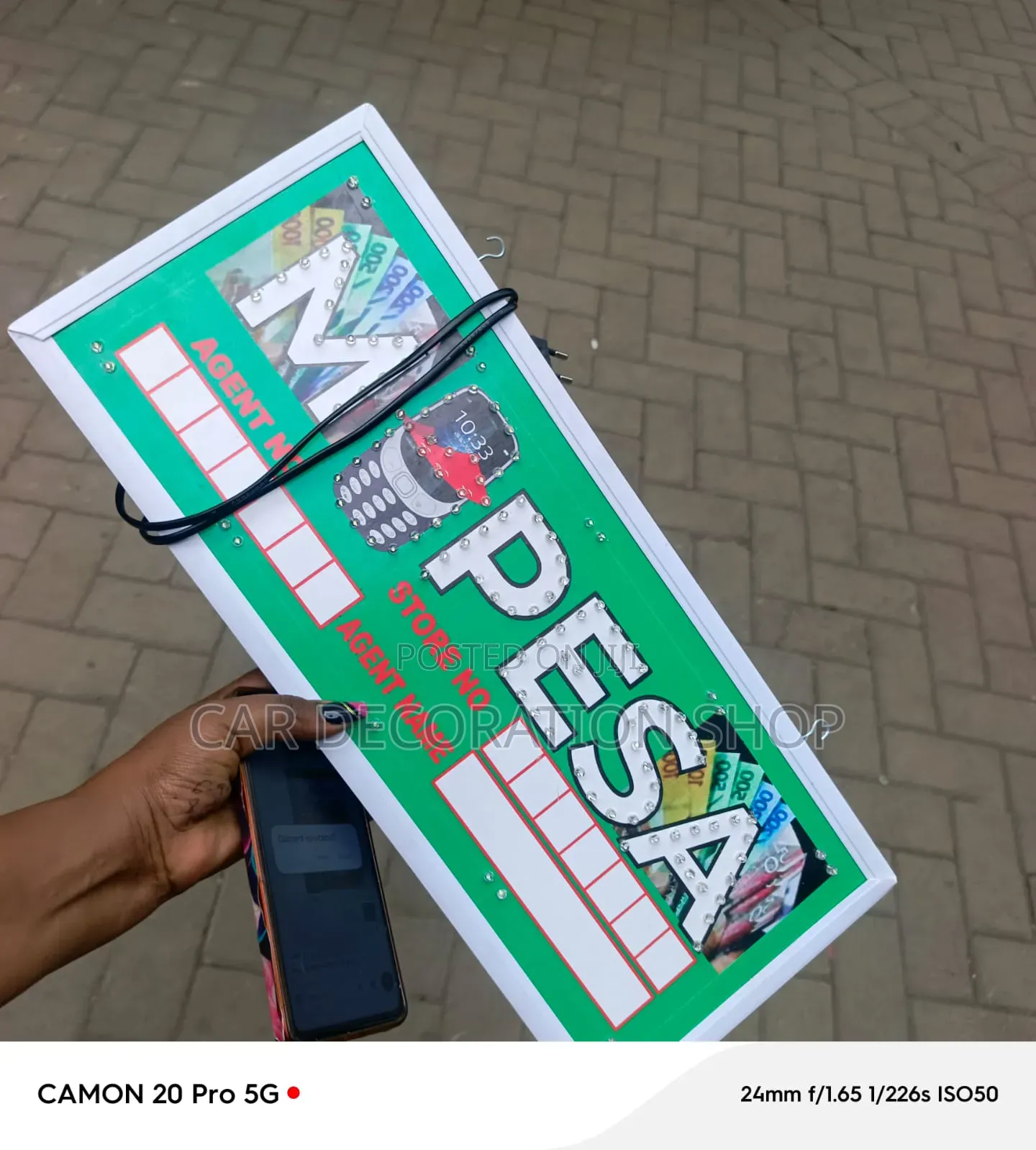 Branded M_pesa Agent Led Sign Board