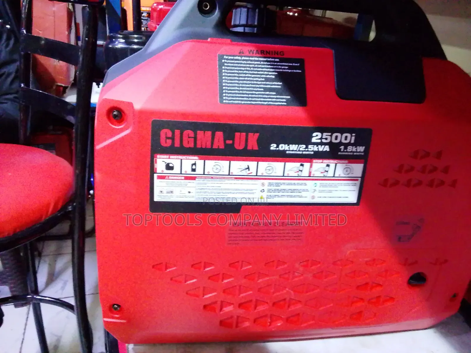 Gasoline Inverter Silent Generator 1.5kva - CIGMA-UK Comes With USB