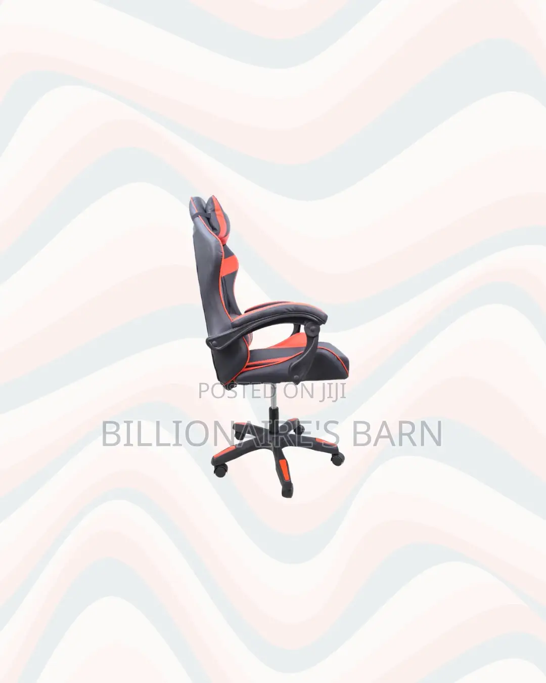 Practical Red Racing Gaming Chair Ergonomic Support for Back Support