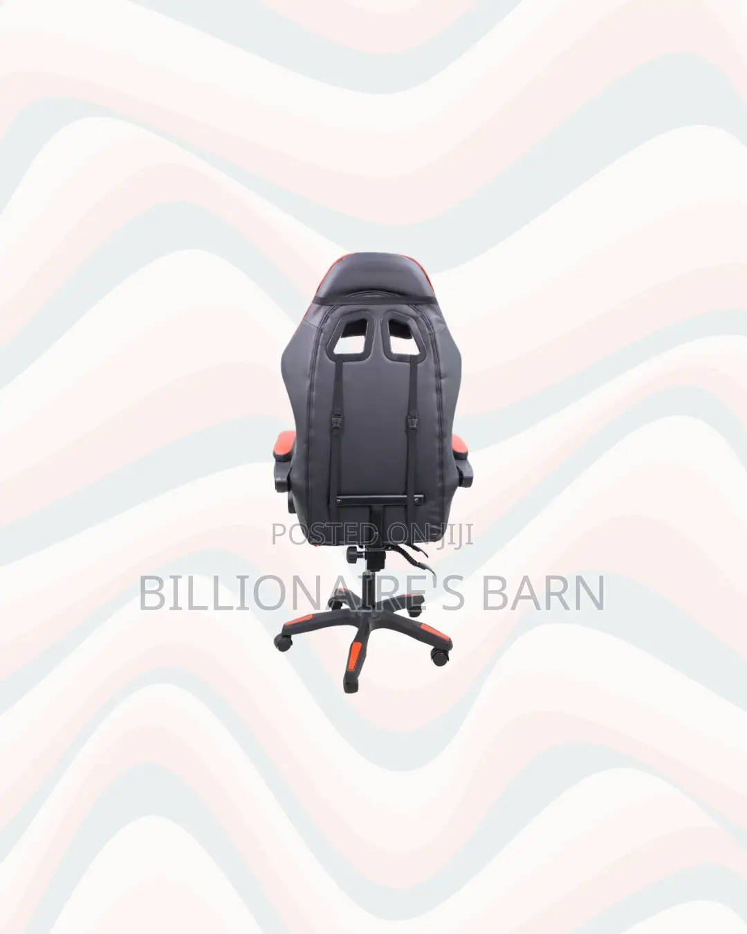 Practical Red Racing Gaming Chair Ergonomic Support for Back Support