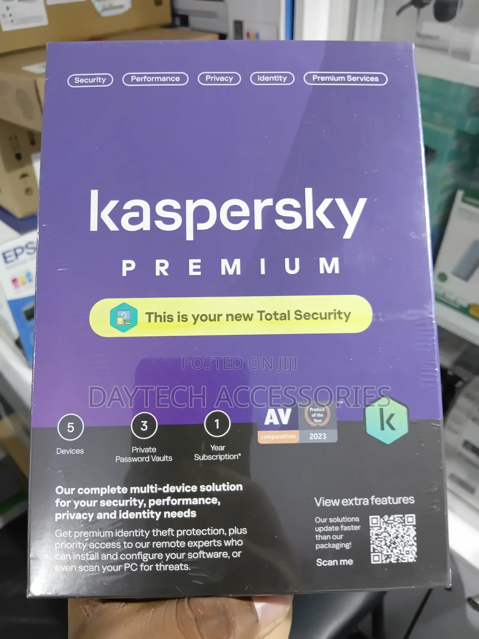 Kaspersky Premium Total Security 5 Devices 1 Year.