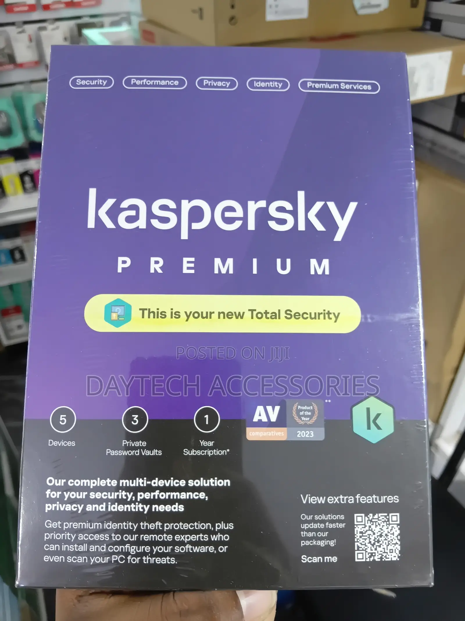 Kaspersky Premium Total Security 5 Devices 1 Year.