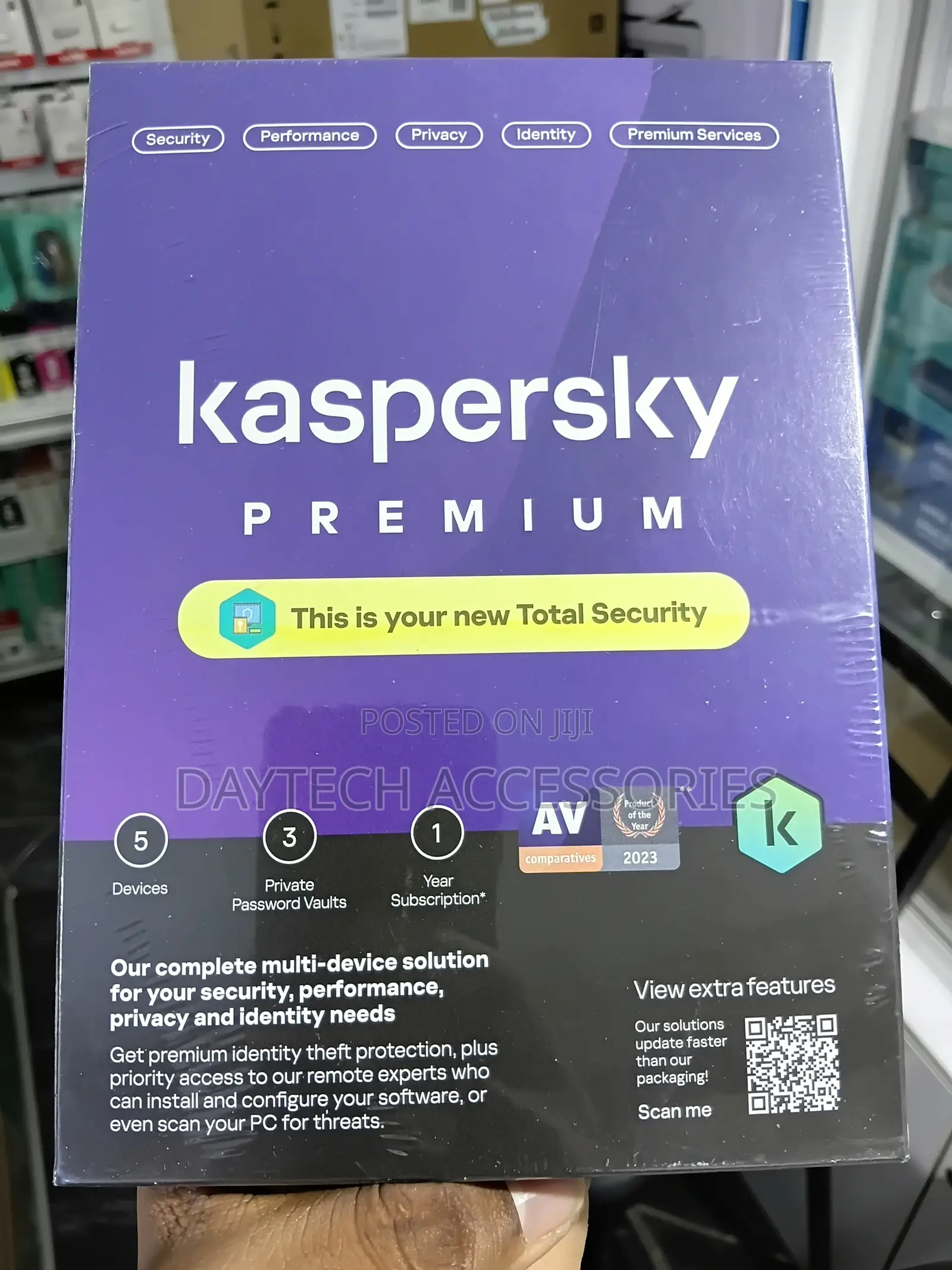 Kaspersky Premium Total Security 5 Devices 1 Year.