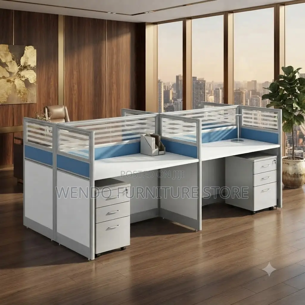 Office Workstation; Four Users Diplote Privacy Office Workstation
