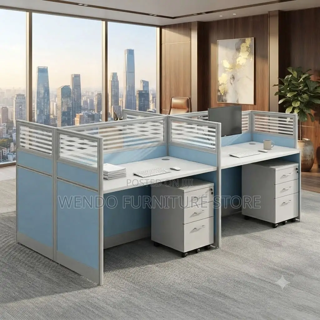 Office Workstation; Four Users Diplote Privacy Office Workstation