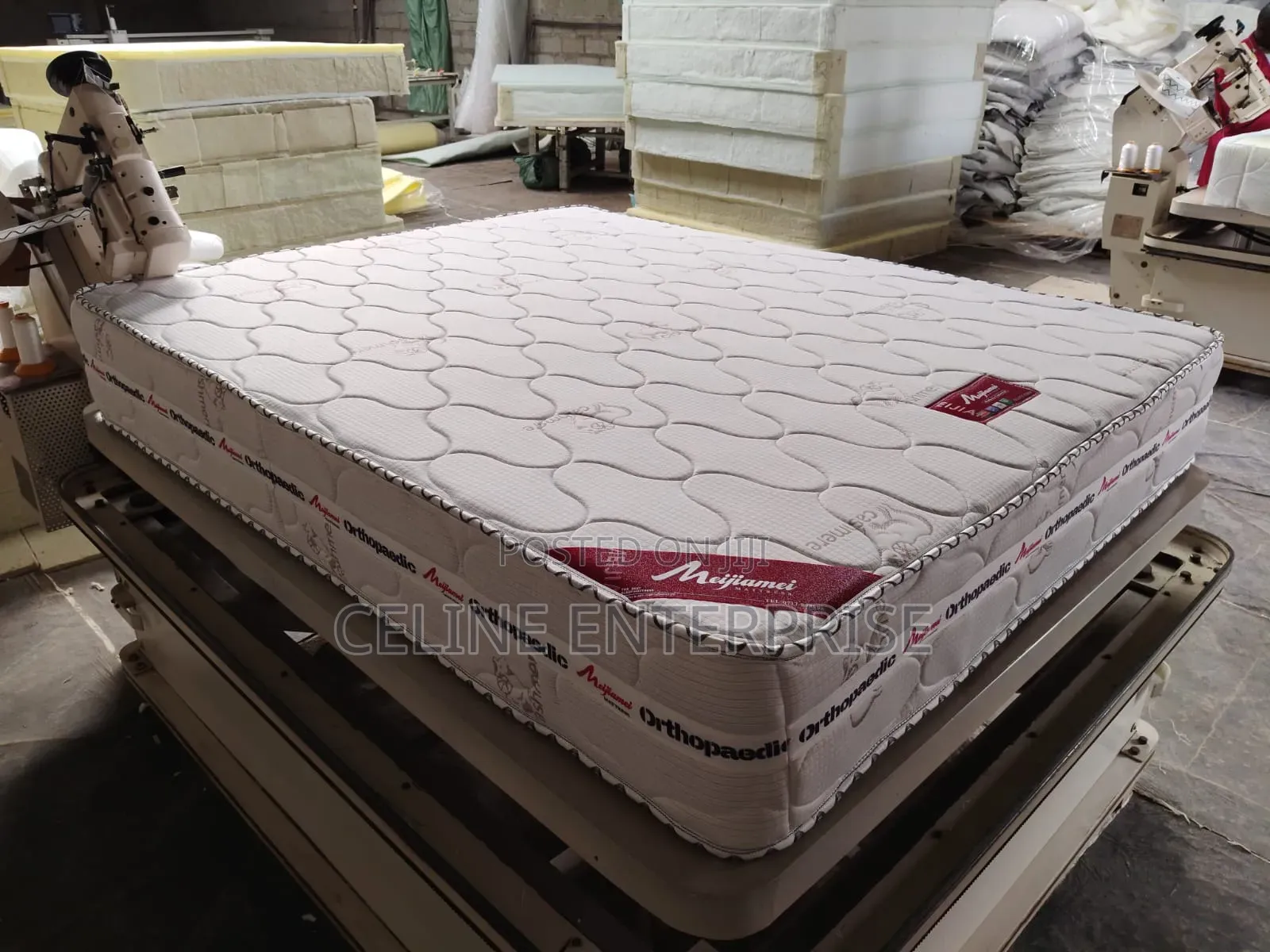 Orthopedic Spring Mattress 6×6 – 10 Inches | Grey | Firm Support