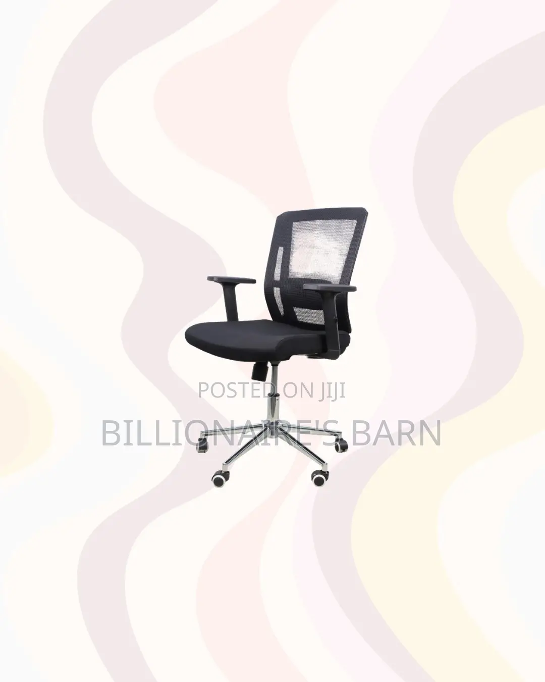 Practical Barn Origin Chair Mid Back Chrome for Professional Daily Use