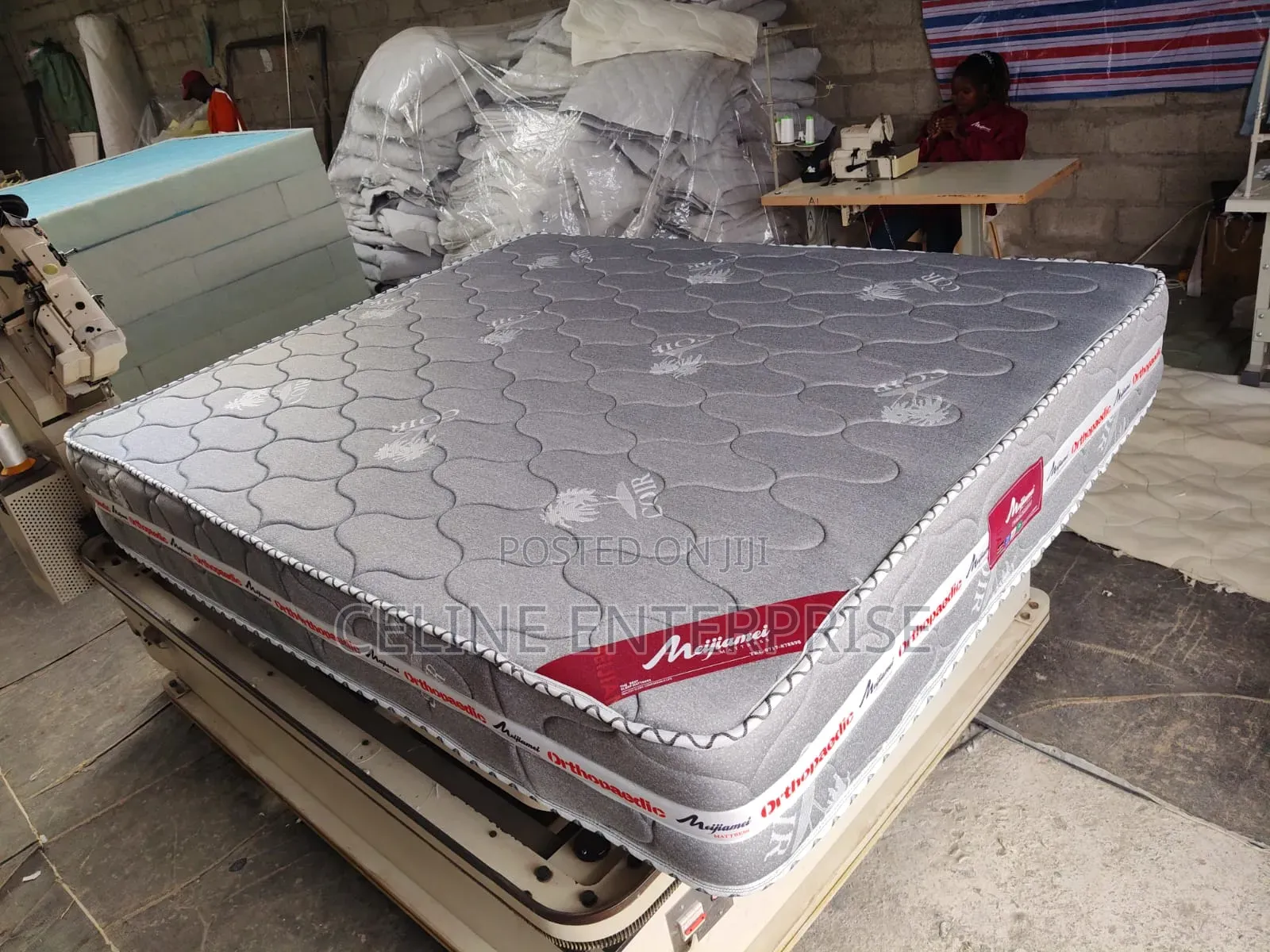 Orthopedic Spring Mattress 4×6 – 10 Inches | Grey | Firm Support