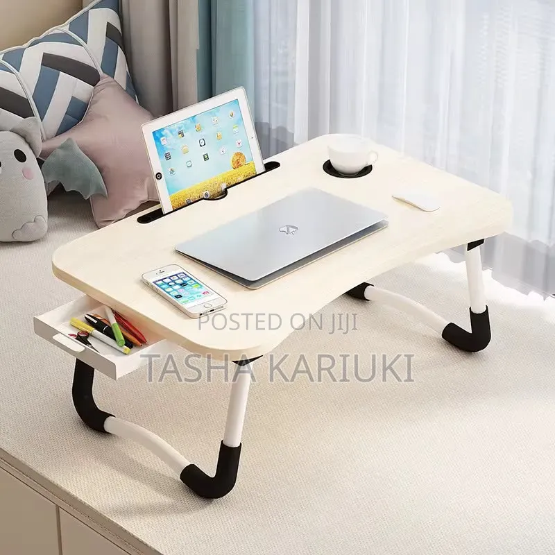 Breakfast Laptop Table With Side Drawer