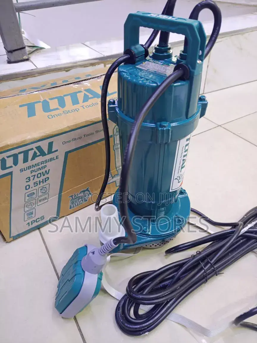 TOTAL 370W Submersible Water Float Switch, Clean Water Drainage Pump