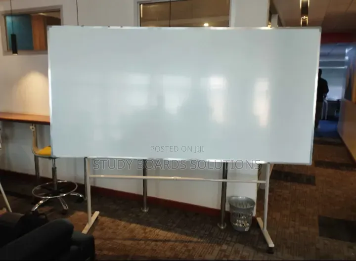 240cmx120cm Dry Erase Whiteboard With Portable Wheeled Stand