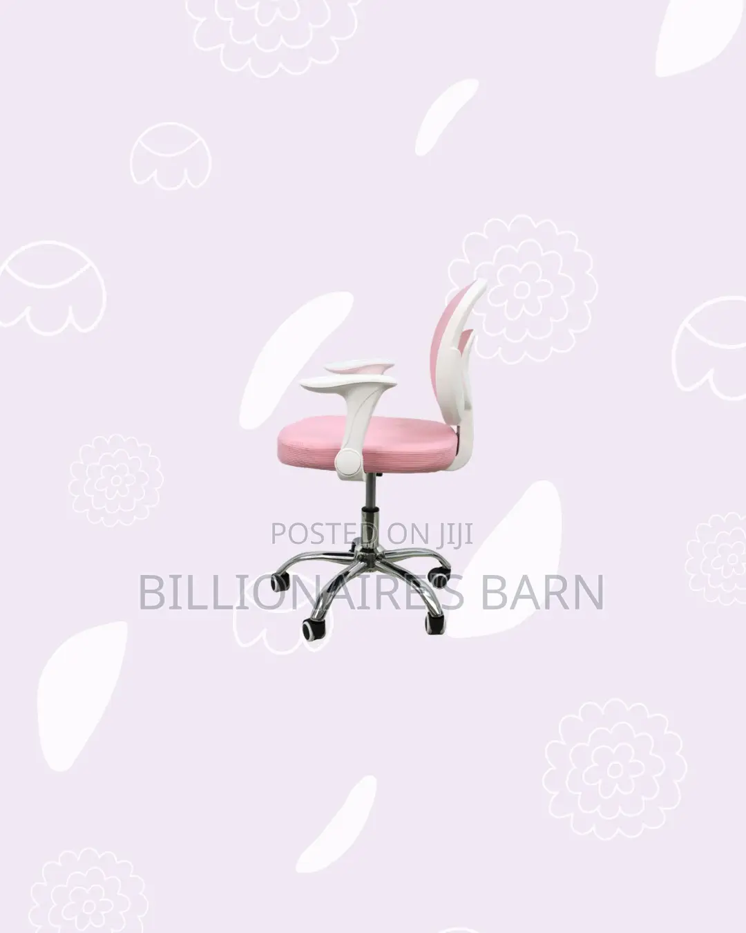 Practical Pink Mesh Office Chair | Daily Office Comfort