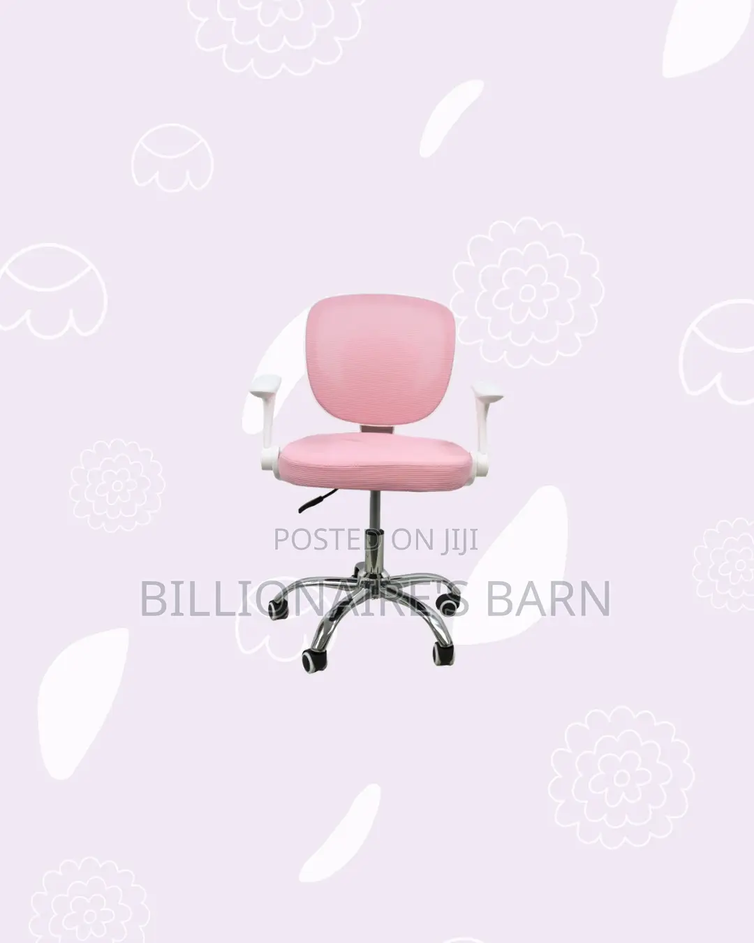 Practical Pink Mesh Office Chair | Daily Office Comfort