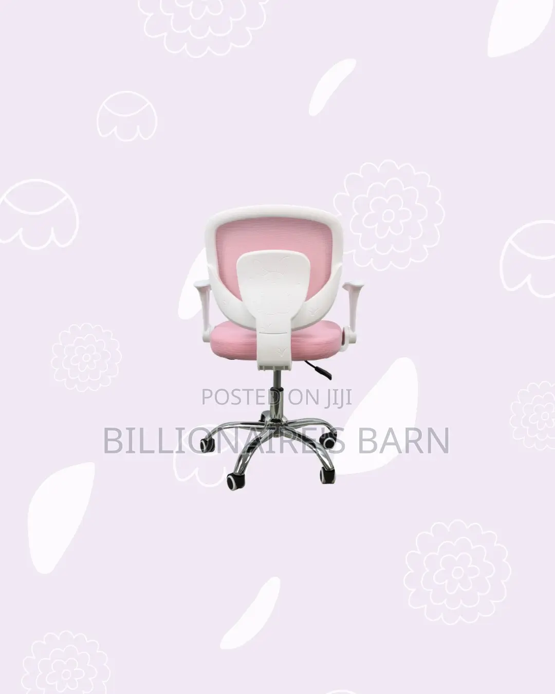 Practical Pink Mesh Office Chair | Daily Office Comfort