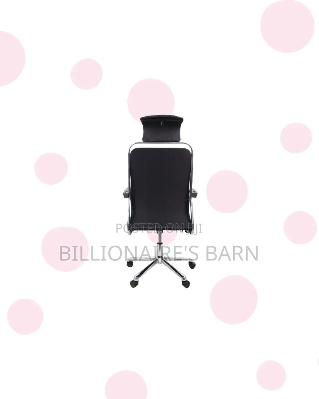 Black Quilted Executive Chair Headrest | Daily Office Comfort