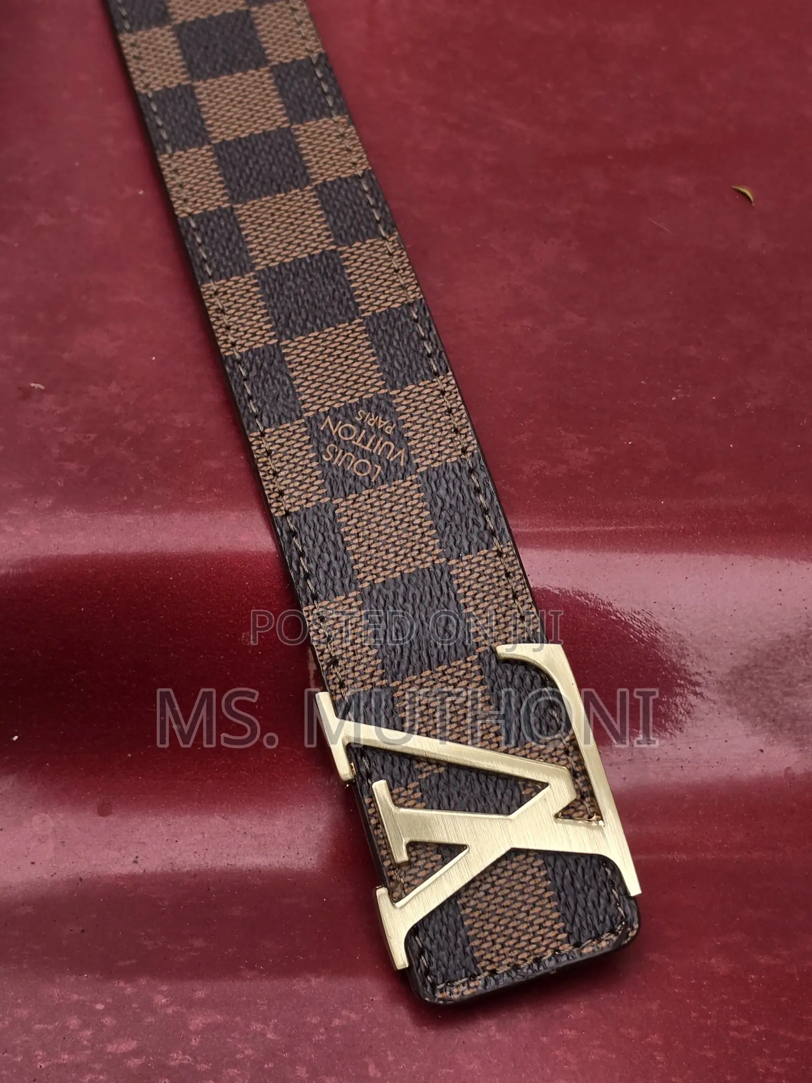 Louis Vuitton-Style Belts