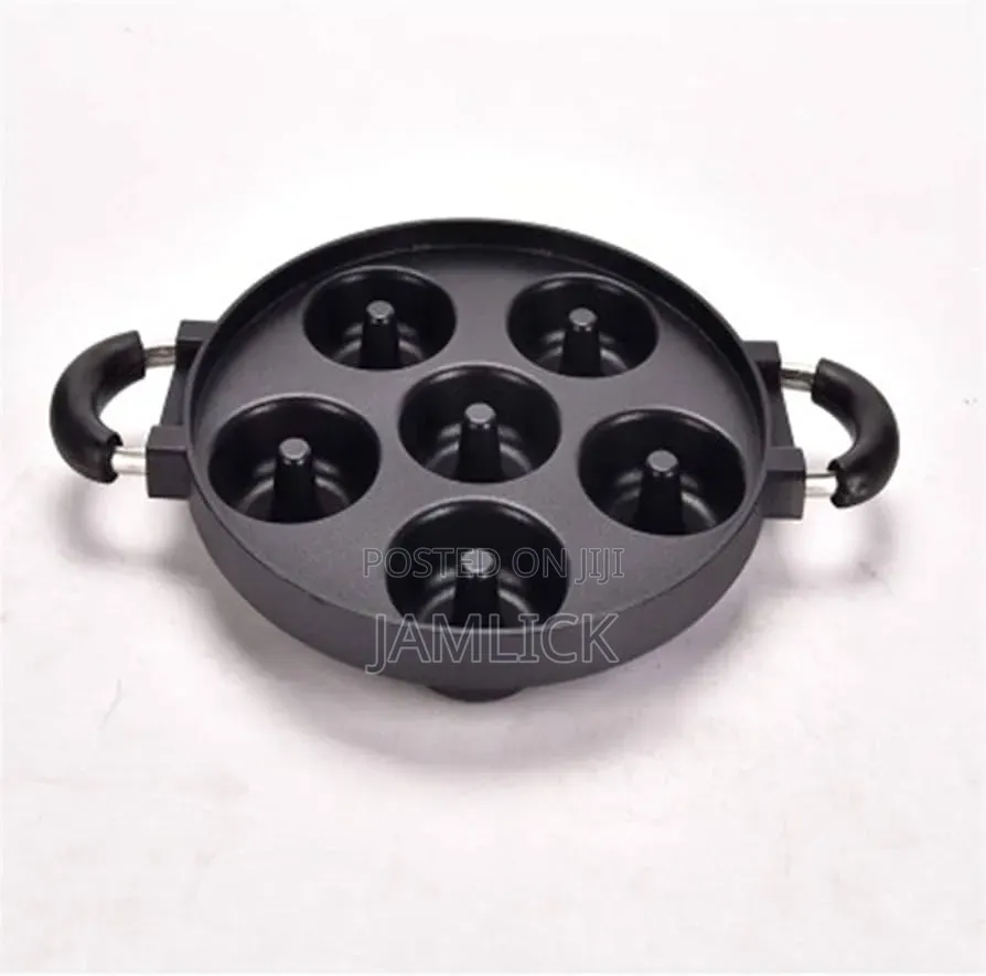 High-Quality Die-Cast Non-Stick 7-Slot Donut Pan – Pm