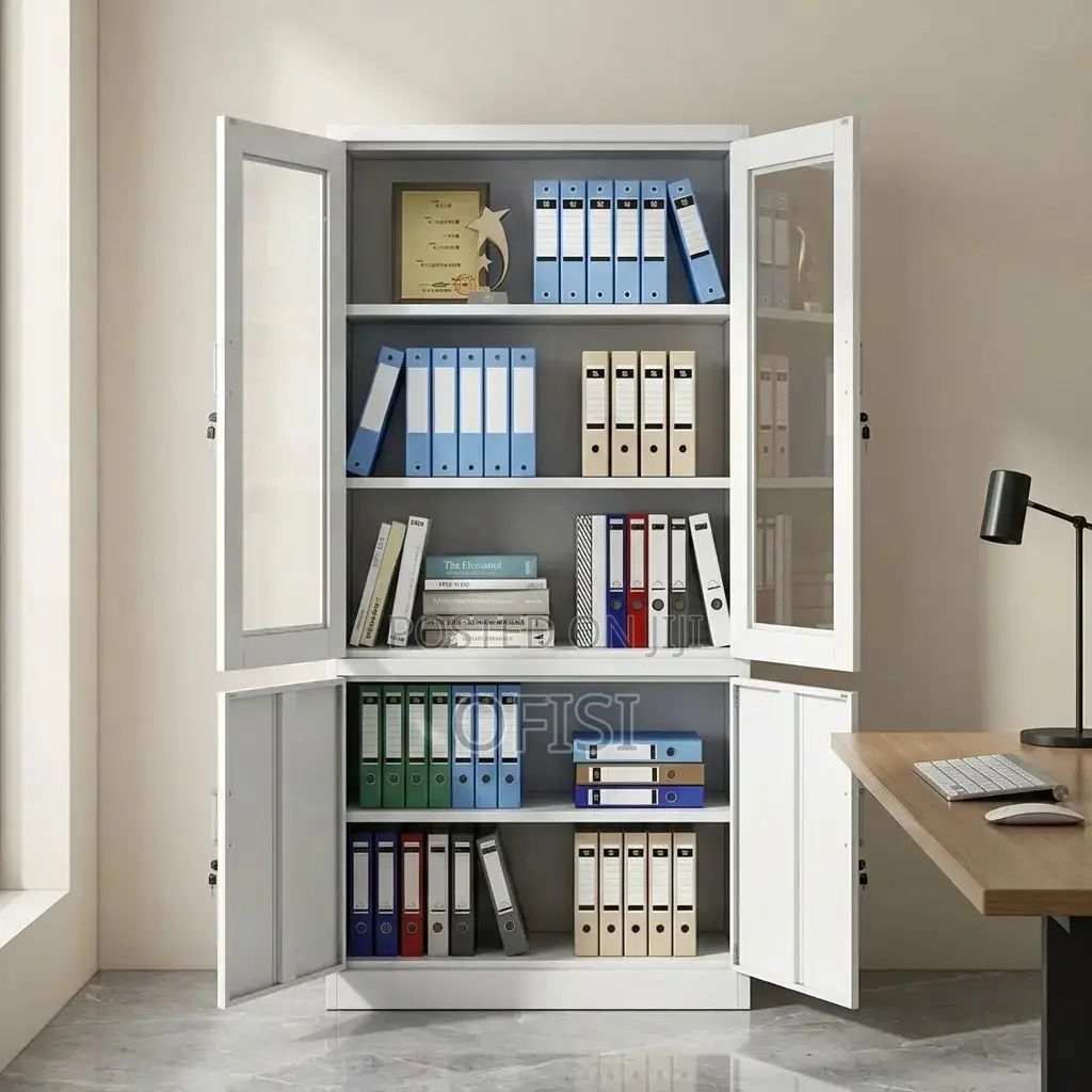 Office Cabinet; Modern Steel Storage Cabinet With Shelves