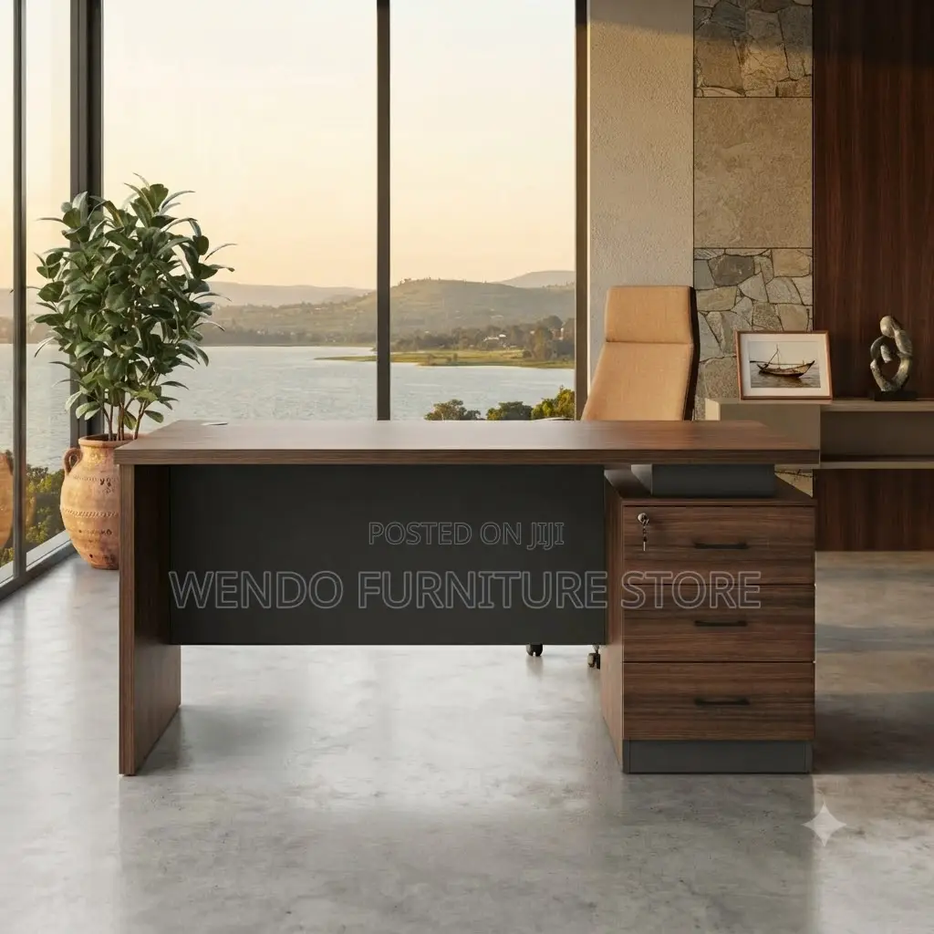 Office Desk; 1.4 Meters Executive High Wooden Office Desk
